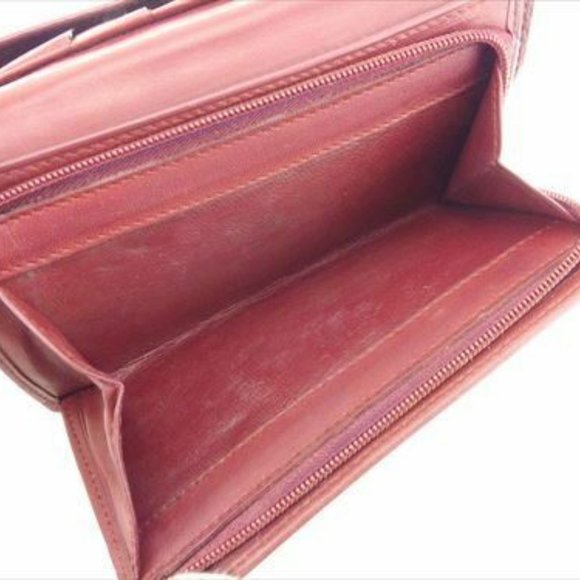 Cartier Wallet Purse Trifold Mastline Red Woman Authentic Used - Picture 6 of 8